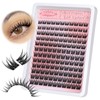 Natural Lash Clusters Wispy Cluster Eyelash Extensions 9-12MM Volume Individual