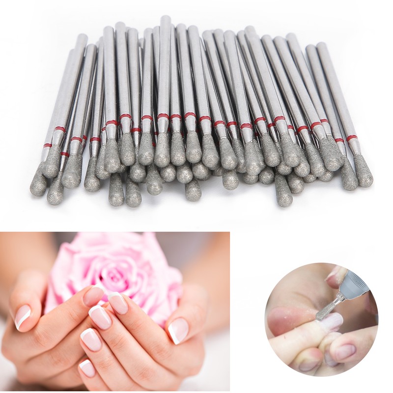 50pcs Professional Nail Polishing Grinding Head Nail Drill Bits Manicure