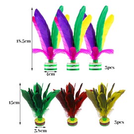 Anyingkai Kick Shuttlecock, Foot Shuttlecock, Kick Shuttlecock, Shuttlecock, Shuttlecock, Shuttlecock, Colourful Shuttlecocks, Jianzi Shuttlecock, Chinese Jianzi (Colour-6)