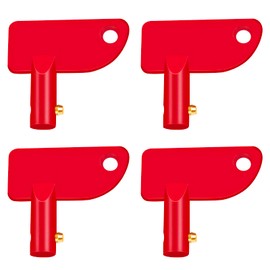 Battery Disconnect Key Ø14mm 4 Pcs, Battery Disconnect Switch Key Abs Plastic, RV Battery Disconnect Key for Car Rv ATV Truck Boat Marine by XIOGZAXI