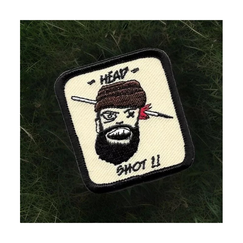 Sniper Head Shot Patch Embroidered Fits For VELCRO® BRAND Loop