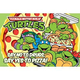 NMR 24894 TMNT Retro Decorative Poster