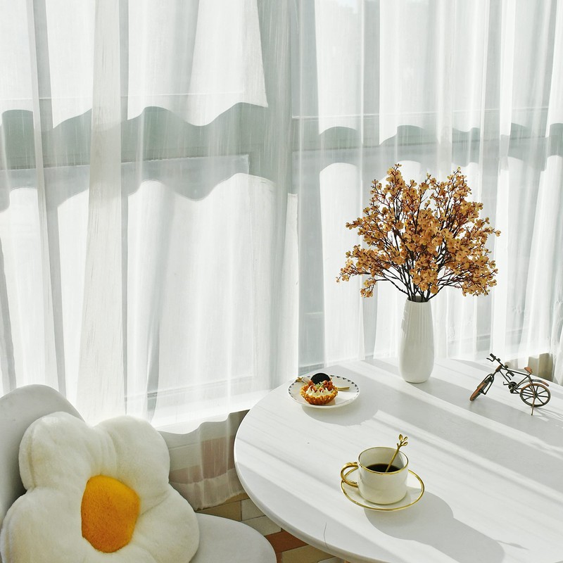 Mandy's 6pcs Light Brown Artificial Flowers Silk Babys Breath Gypsophila