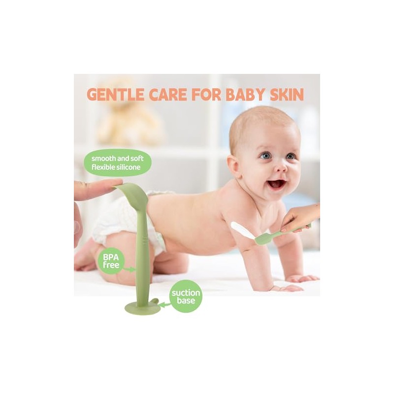 Butt Spatula Baby Diaper Cream spatula 3 Pcs with 3