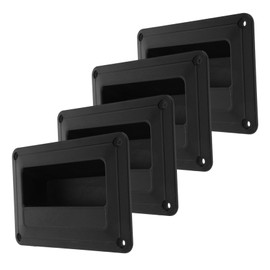 TEHAUX 4 pcs Plastic Audio Speaker Side Handle Replacement Sturdy Recessed Speaker Handle Comfortable Grip for Stage and Home Use Elegant Design