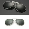 Dooppa Clip On Flip Up Polarized Sunglasses for Myopia Glasses