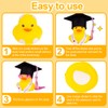 NHQZ Funny Academic Rubber Duck with Diploma, Mini Graduation Duck