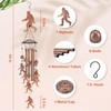 Bigfoot Wind Chimes Outdoor Big Foot Sasquatch Gifts for Men/Women/Dad/Grandpa