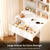 Pamapic Vanity Desk with Storage Mirror Model 2