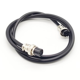 9.84 ft GX16 5 Pin Double Female Cable, GX16 5Pins Female to Female Head Aviation Cordset Electrical Connector Panel Mount Circular Metal Adapter Cordset for Ships 7A 125V 20AWG (3meter)