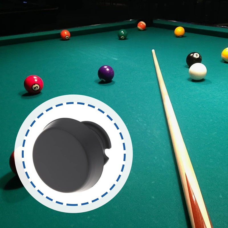 eMagTech 2pcs Table Tennis Pool Cue Rubber Bumper Compatible with
