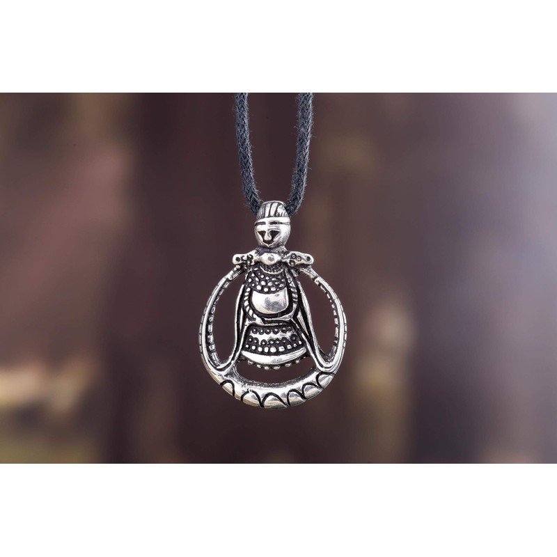 Windalf Freya Aska Vikings Vintage 925 Sterling Silver Pendant 3.1