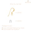 BEADNOVA Earring Hooks 4pcs 14k Gold Filled Earring Kits with