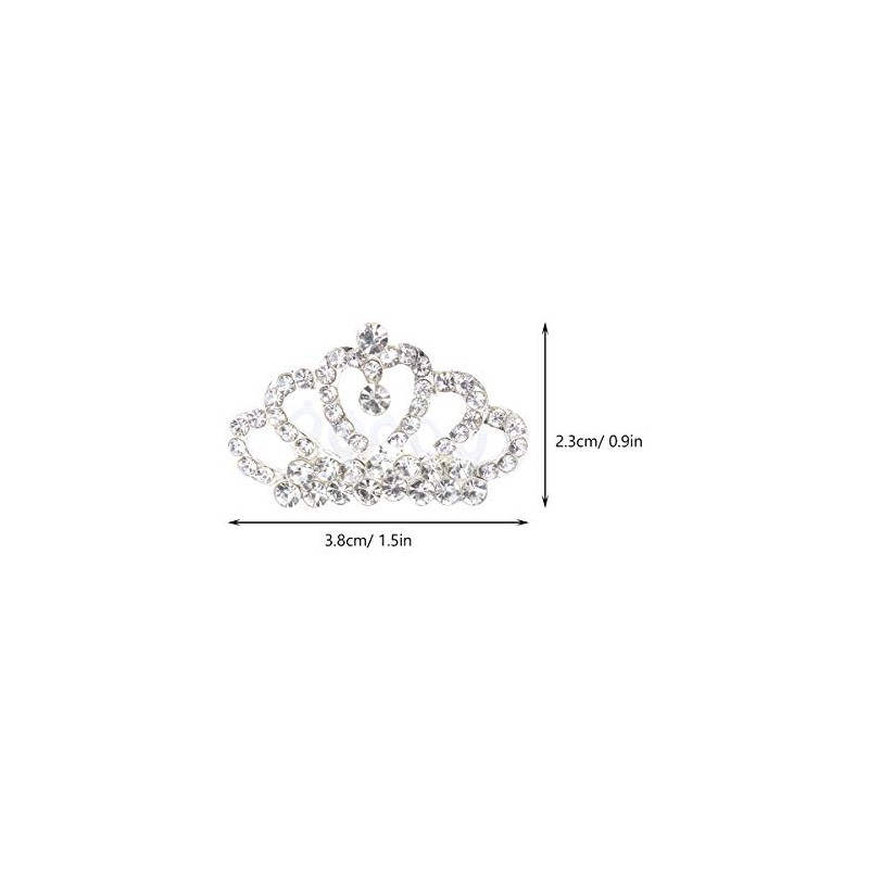 Lurrose Mini Tiara con Peine 4 Piezas de Corona de