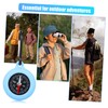 Totority 9pcs Hiking Navigation Tool with Carabiner Essential Camping Pocket