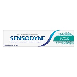 Sensodyne Pasta Dental para Dientes Sensibles Limpieza Profunda, Frescura Duradera, 90g