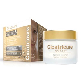 Cicatricure Gold Lift Night Cream, Anti Aging Facial Moisturizer, Hydrating Skin Care with Gold, Calcium & Silicon to Lift and Tighten Face Contour Ov