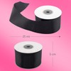 50mm Double Satin Black 25 Metres Ribbon Thickness 5cm Wedding