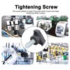 5Pcs Hand Knob Tightening Screw with Plastic Triangular Handle, Threaded