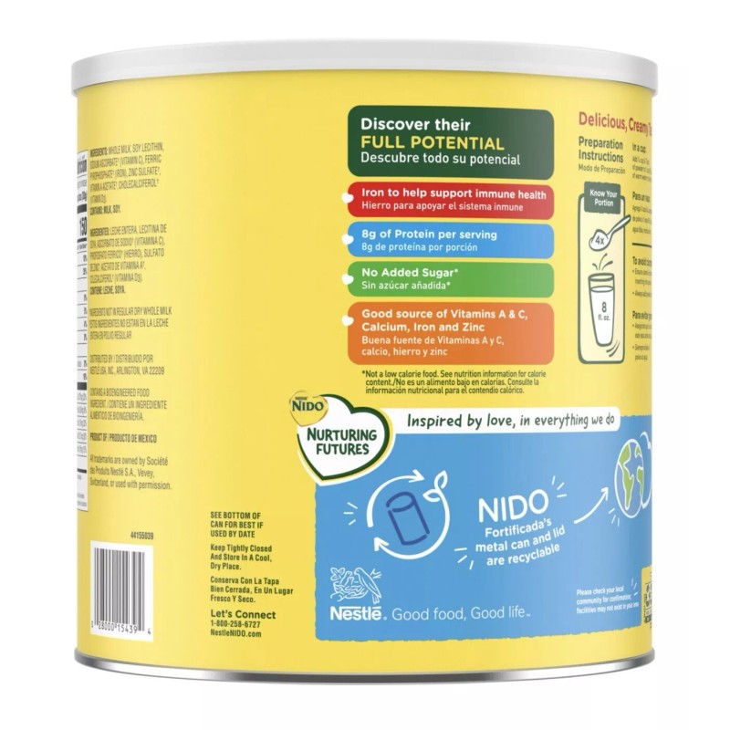 Nestle NIDO Fortificada Powdered Milk Drink ( 4.85 Lbs. )