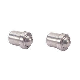 Yinpecly 2pcs Stainless Steel Cabinet Door Closet Drawer Ball Catch Latch Catcher for Door Cabinet Closet Drawer Ball Plunger, 0.12 inch Dia Silver Tone