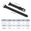 Ritche Christmas Gift Black 16mm Leather Watch Bands for Women,Ladies