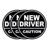 GEEKBEAR New Driver Magnet_Circular Type (3 Pack) (Black/Black)