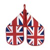 SAJAK Union Jack Flag Double Oven Mitt Gloves - Heat