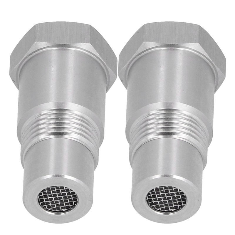 2Pcs Oxygen Sensor Adapter Welding Plug Engine Auxiliary with Filter