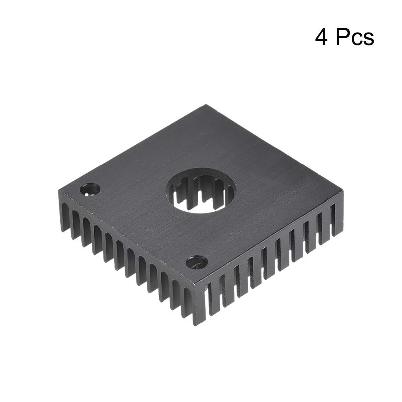 sourcing map Heatsink with Hole for Stepper Motor,3D Printer 40x40x11mm