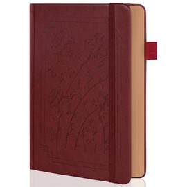 A5 Bullet Dotted Notebook, 160gsm Thick Paper, Hardcover Dot Grid Journals for Women and Men, 192 Numbered Pages, Ideal for Personal Use, Goals, Organization