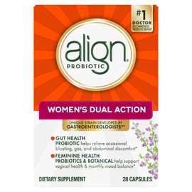 Align Probiotic, Womens Dual Action, Vaginal Probiotics for Women, Womens Probiotic for Vaginal Health Support, with Probiotics for Digestive Health, 28 Probiotic Capsules