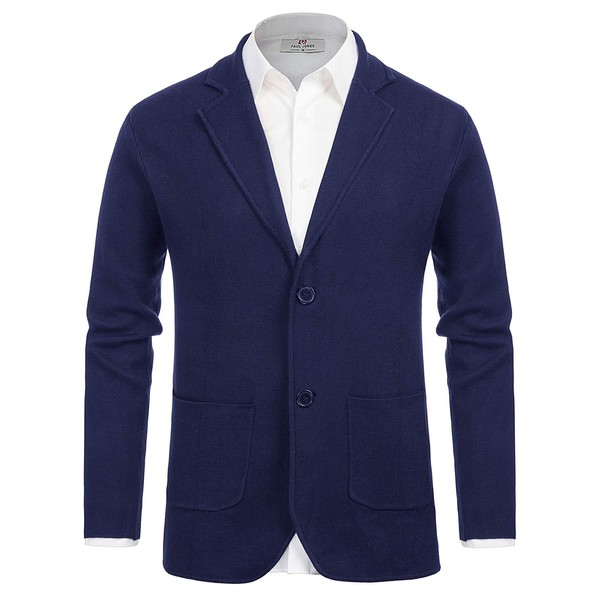 PJ PAUL JONES Mens Button Down Cardigan Sweater with Pockets