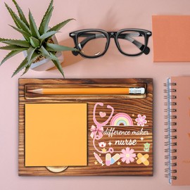 Nurse Appreciation Gifts for Women Mentor, Nurse Thank You Gifts for Her, Nurse Graduation Gifts for Women Sister, Nurse Gifts for Nurses Week Office Home Self-Stick Note Pad Holders-LBB18