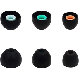 ALXCD Eartips Compatible with Sony LinkBuds S Earbuds WFLS900N/B, S/M/L 3 Sizes 3 Pairs Soft Silicone Ear Tips Earbuds Replacement Tips, Compatible with LinkBuds S, Black sml