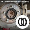 TUCKBOLD Car Wheel Hub Centring Rings Durable Wheel Centering Shaft