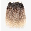 Curly Faux Goddess Locs Crochet Hair 18Inch Pre Looped Synthetic