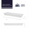 HIGH & MIGHTY 515604 Decorative 18" Floating Shelf Holds up