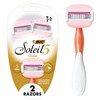 BIC Soleil Glide Disposable Razors for Women, 5 Blades With