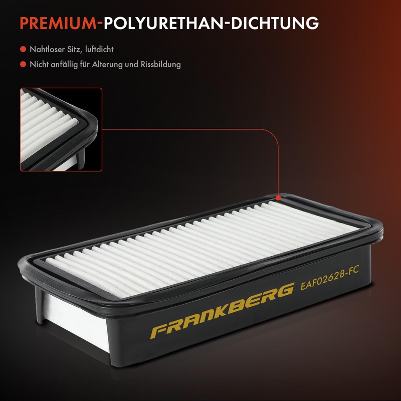 Frankberg 1 x Air Filter Insert Diesel Compatible with Accent