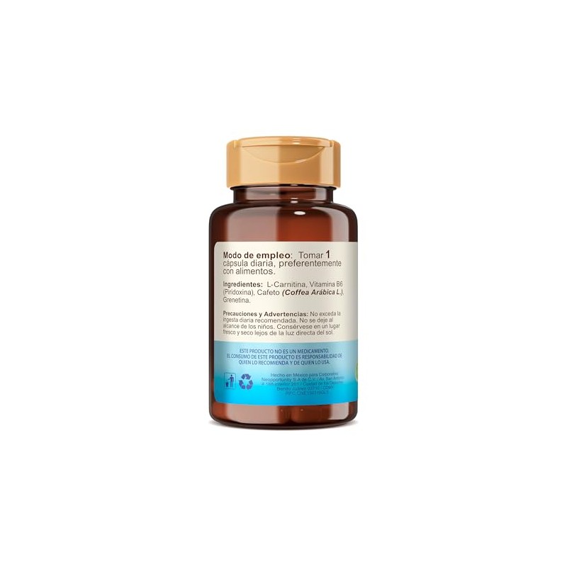 L Carnitina Ga Tlali 60 Cápsulas con Vitamina B6 -