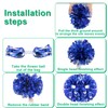 AOPANDA 2PCS Cheerleading Pom Poms with Baton Handle for Team