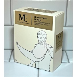 ME Modern Expressions Men's Beard Trim Apron with 2 Suction Cups & 1 Travel Bag