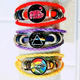 PINK FLOYD  SET OF THREE COLOR BRACELETS