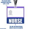 Nurse Badge Buddy (Blue) - Horizontal Heavy Duty Badge Buddies