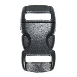Paracord Planet Brand Contoured Side Release Black Buckle – Multiple Size and Quantity (3/8 Inch, 50 Pack)