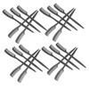 IWOWHERO 100pcs Mini Eyelash Comb Lash Separator Tool Portable Cosmetic
