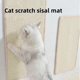 PawComfort Cat Scratching Mat Sisal Post – Natural Sisal Anti-Scratch Furniture Protector Board