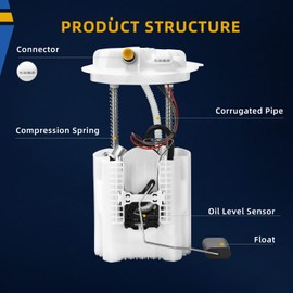 DWVO Fuel Pump Compatible with 2011-2016 Chrysler Town/Country, 2011-2019 Dodge Grand Caravan, 2012-2015 Ram C/V, 2011-2014 Volkswagen Routan 3.6L