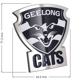 Fan Emblems Geelong Cats 3D Chrome AFL Supporter Badge